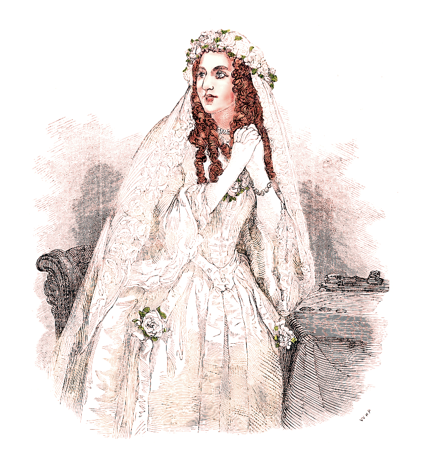 Anna Cora Mowatt as the Bride of Lammermore