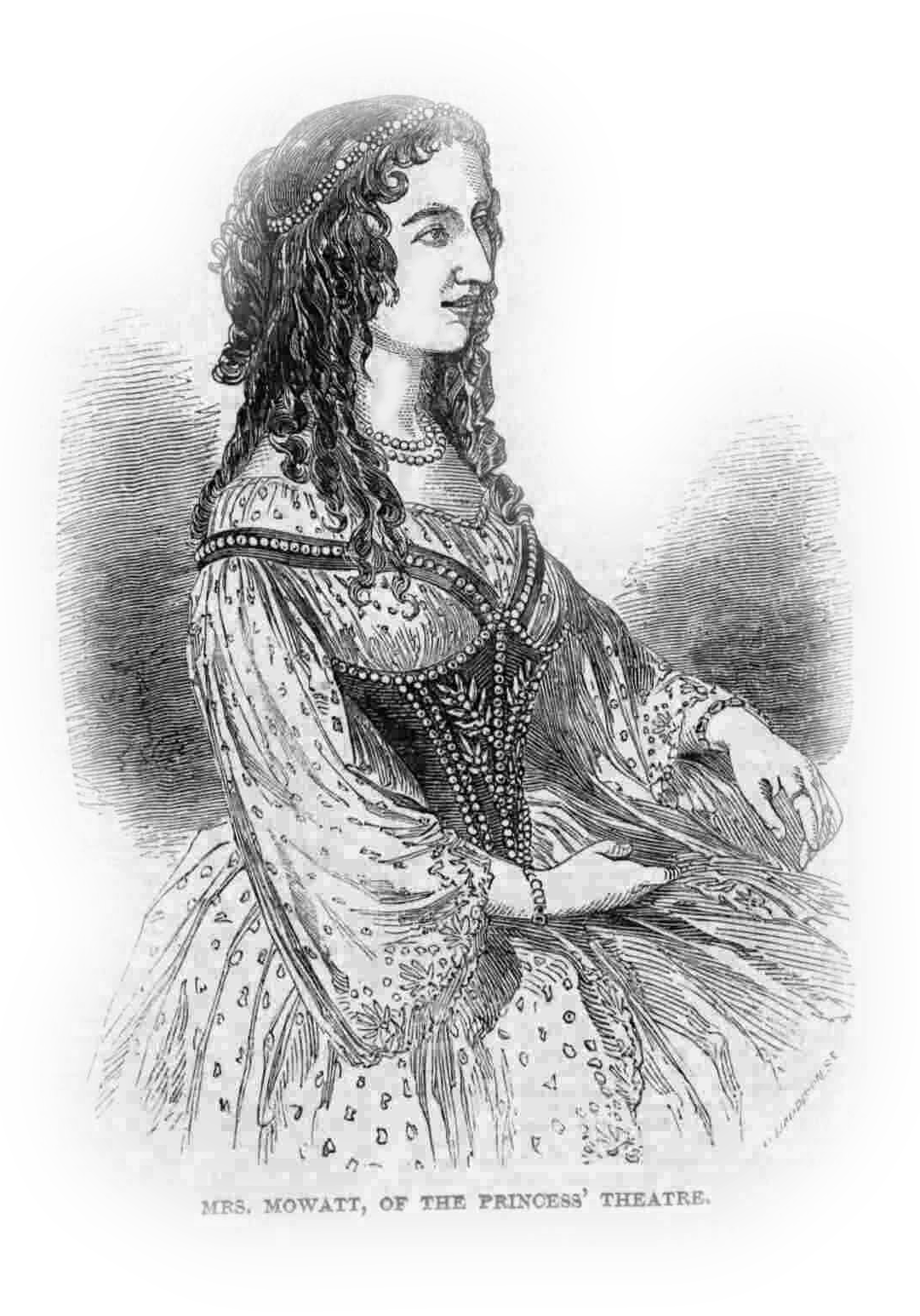 Illustration of Anna Cora Mowatt 1848