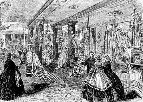 Victorian-era dress shop