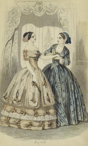 Fashionable young ladies of 1848