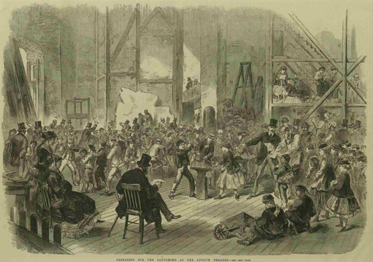 Rehearsal for Pantomime, 1868, Lyceum Theater, London