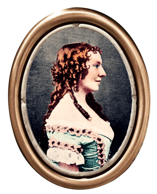 Anna Cora Ritchie, circa 1856